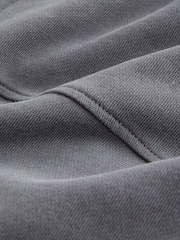 Grey EDIT Heavyweight Jersey Relaxed Fit Zip Up Hoodie - Image 7 of 7