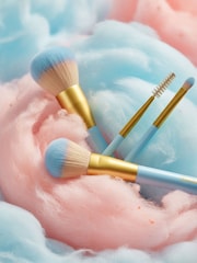 Cosmopolitan Blue Cotton Candy Make Up Brushes Set - Image 1 of 1