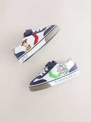 White Toy Story Wide Fit (G) Touch Fastening Elastic Lace Trainers - Image 4 of 5
