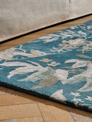 Laura Ashley Blue Attleton Wool Rug - Image 3 of 5