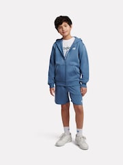 أزرق - هودي ناعم الملمس بسحّاب مزيّن بشعار خلفي صغير من New Balance - صورة 4 من 8