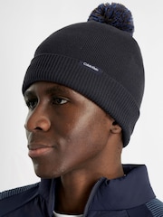 Calvin Klein Golf Navy Linden Bobble Beanie - Image 2 of 7