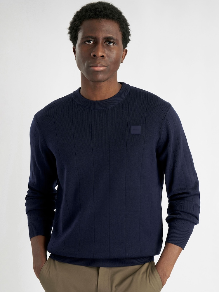 Calvin Klein Golf Blue Sherfield Crew Neck Sweater - Image 1 of 8