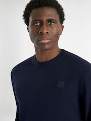 Calvin Klein Golf Blue Sherfield Crew Neck Sweater - Image 3 of 8
