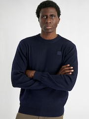 Calvin Klein Golf Blue Sherfield Crew Neck Sweater - Image 4 of 8