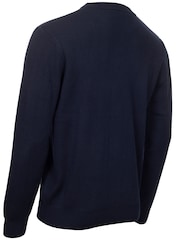 Calvin Klein Golf Blue Sherfield Crew Neck Sweater - Image 6 of 8