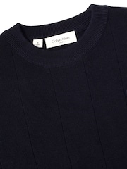 Calvin Klein Golf Blue Sherfield Crew Neck Sweater - Image 7 of 8