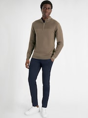 Calvin Klein Golf Brown Jupiter 1/2 Zip Sweater - Image 2 of 9