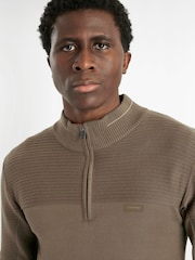 Calvin Klein Golf Brown Jupiter 1/2 Zip Sweater - Image 3 of 9