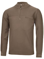 Calvin Klein Golf Brown Jupiter 1/2 Zip Sweater - Image 5 of 9