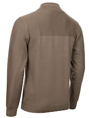 Calvin Klein Golf Brown Jupiter 1/2 Zip Sweater - Image 6 of 9