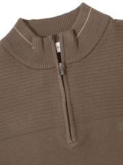 Calvin Klein Golf Brown Jupiter 1/2 Zip Sweater - Image 7 of 9