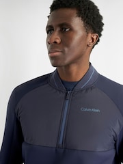 Calvin Klein Golf Navy Greenside 1/2 Zip Hybrid Bomber Jacket - Image 4 of 9