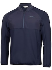 Calvin Klein Golf Navy Greenside 1/2 Zip Hybrid Bomber Jacket - Image 5 of 9