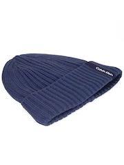 Calvin Klein Golf Blue Albon Ribbed Beanie - Image 6 of 7