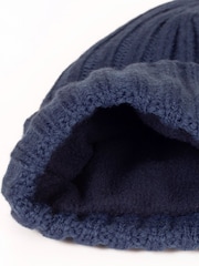 Calvin Klein Golf Blue Albon Ribbed Beanie - Image 7 of 7