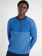 Calvin Klein Golf Blue Greenside 1/2 Zip Hybrid Bomber Jacket - Image 1 of 9