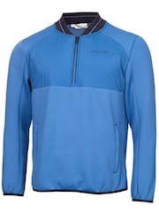 Calvin Klein Golf Blue Greenside 1/2 Zip Hybrid Bomber Jacket - Image 5 of 9