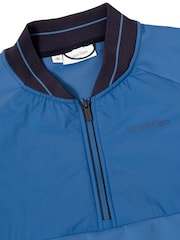 Calvin Klein Golf Blue Greenside 1/2 Zip Hybrid Bomber Jacket - Image 7 of 9