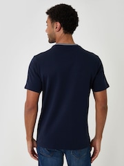 Threadbare Blue Cotton Crew Neck Script T-Shirt - Image 2 of 4