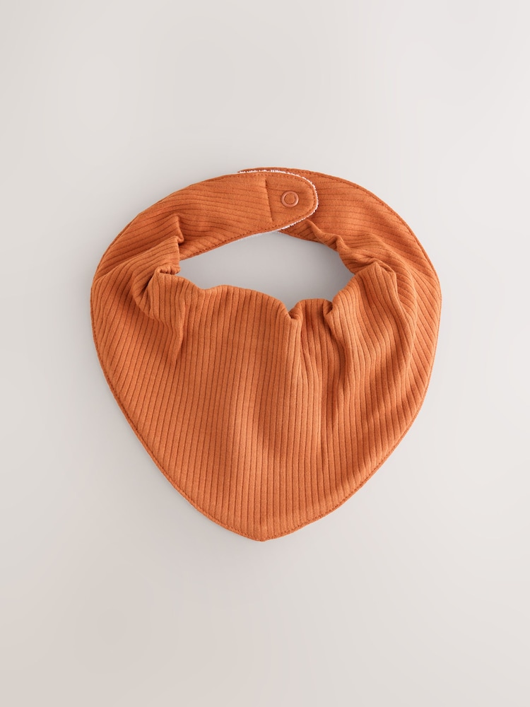 Blue/Rust Dribble Bibs 5 Pack - Image 2 of 9 Blue/Rust Dribble Bibs 5 Pack - Image 2 of 9
