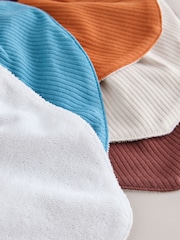 Blue/Rust Dribble Bibs 5 Pack - Image 7 of 9