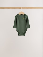 Green Long Sleeve Bodysuits 5 Pack - Image 4 of 12