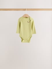 Green Long Sleeve Bodysuits 5 Pack - Image 5 of 12