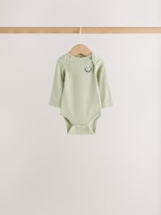 Green Long Sleeve Bodysuits 5 Pack - Image 6 of 12