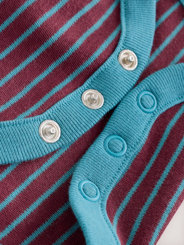 Multi Autumn Stripe Long Sleeve Bodysuits 5 Pack - Image 11 of 11 Multi Autumn Stripe Long Sleeve Bodysuits 5 Pack - Image 11 of 11