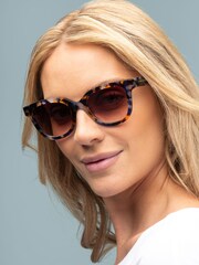 Laura Ashley Black Ground Round Sunglasses - Image 1 of 5