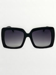 Černý - Laura Ashley Oversized Square Sunglasses - Obrázek 2 z 5