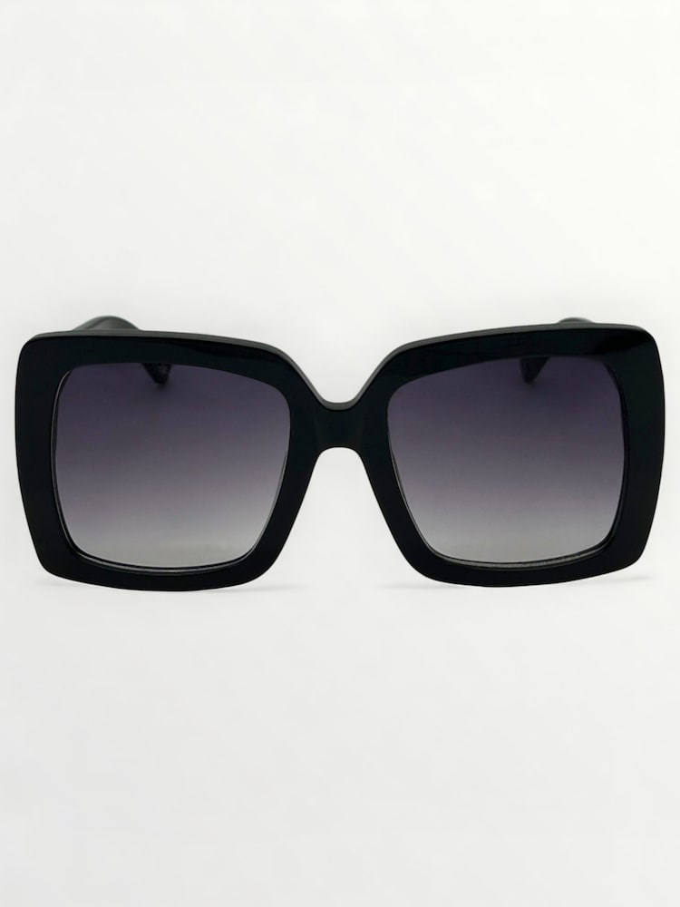 Černý - Laura Ashley Oversized Square Sunglasses - Obrázek 2 z 5