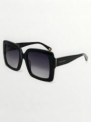 Černý - Laura Ashley Oversized Square Sunglasses - Obrázek 3 z 5