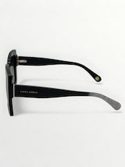Černý - Laura Ashley Oversized Square Sunglasses - Obrázek 4 z 5