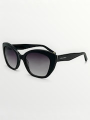 Laura Ashley Black Cat Eye Sunglasses - Image 3 of 5
