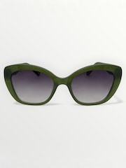 Laura Ashley Green Cat Eye Sunglasses - Image 2 of 5
