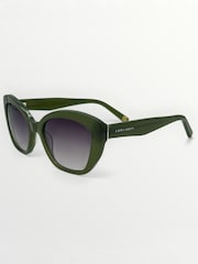 Laura Ashley Green Cat Eye Sunglasses - Image 3 of 5