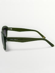 Laura Ashley Green Cat Eye Sunglasses - Image 4 of 5