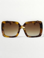 Světle hnědá - Laura Ashley Oversized Square Sunglasses - Obrázek 2 z 5