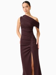 Elliatt Brown Simone One Shoulder Maxi Dress - Image 1 of 6