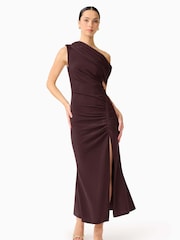 Elliatt Brown Simone One Shoulder Maxi Dress - Image 4 of 6