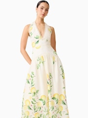Elliatt Yellow Hana Halter Gown - Image 4 of 6