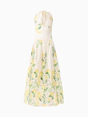 Elliatt Yellow Hana Halter Gown - Image 6 of 6