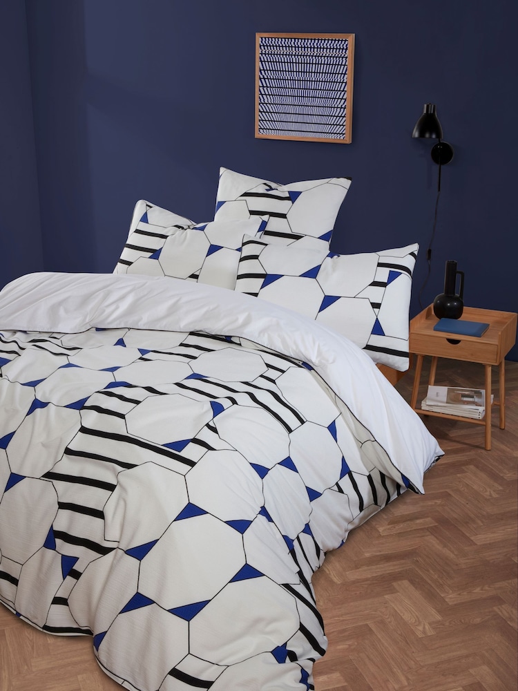 Mapoesie White Solaire Cotton Duvet Cover - Image 2 of 3 Mapoesie White Solaire Cotton Duvet Cover - Image 2 of 3