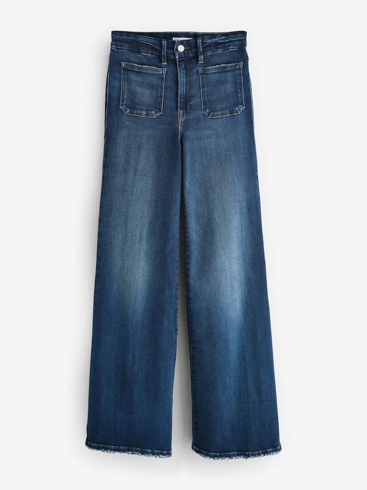 Jeans palazzo Good American Soft Tech a vita alta - Immagine 6 di 6