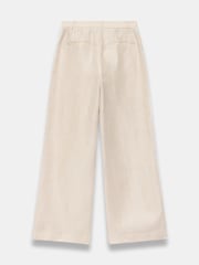 Mint Velvet Natural Linen Side Stripe Trousers - Image 8 of 8