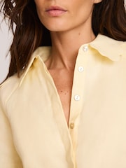 Mint Velvet Yellow Puff Sleeve Shirt - Image 4 of 7