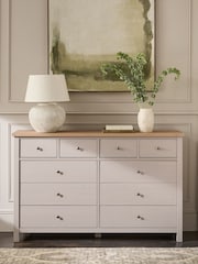 Stone Malvern 10 Drawer Chest of Drawers - Image 1 of 8