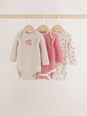 אדום/לבן - Long Sleeve Christmas Bodysuits 3 Pack - תמונה 1 מתוך 11